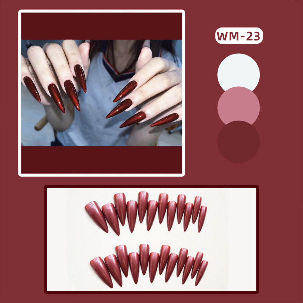 Reach-Tools (Standard) Red Fake Nails For Women, Chip-Proof & Smudge-Proof