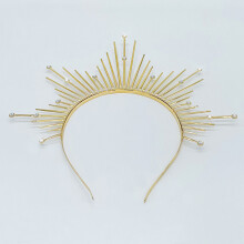 (Gold) Goddess Hair Hoop - Party Headdress & DIY Accessory