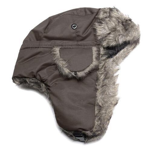 (Coffee) Winter Fur Ski Hat - Plush Thermal Earflap Cap 2