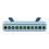 Light Blue Plastic Temporary Parking Card, Cute Shape, 150x34x22mm 2