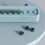 Light Blue Plastic Temporary Parking Card, Cute Shape, 150x34x22mm 4