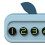 Light Blue Plastic Temporary Parking Card, Cute Shape, 150x34x22mm 8