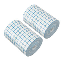 2 Stück atmungsaktives Vliesverband-Binde 10 cm x 10 m, Flexibles Wundband nachweis