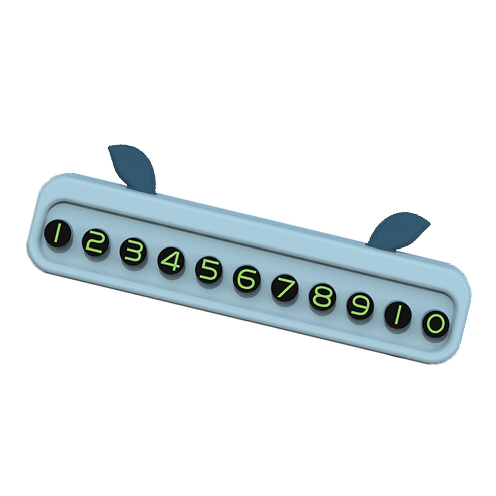 Cute Car Parking Number Plate | Easy Id, Plastic, 150X34x22mm Light/Blue 8421385841965