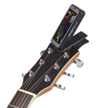 3-in-1 Gitarre-Stimmgerät Clip-On mit LCD-Bildschirm, Metronom & Lebendige Farben
