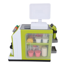 Supermarket Cash Register Toy with Coffee Machine & Scanner, 37x20.5x41cm