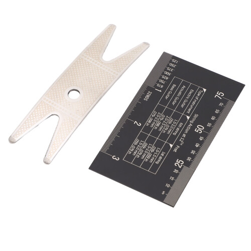 Guitar Luthier Tools Kit with String Action Ruler & Wrench, Metal