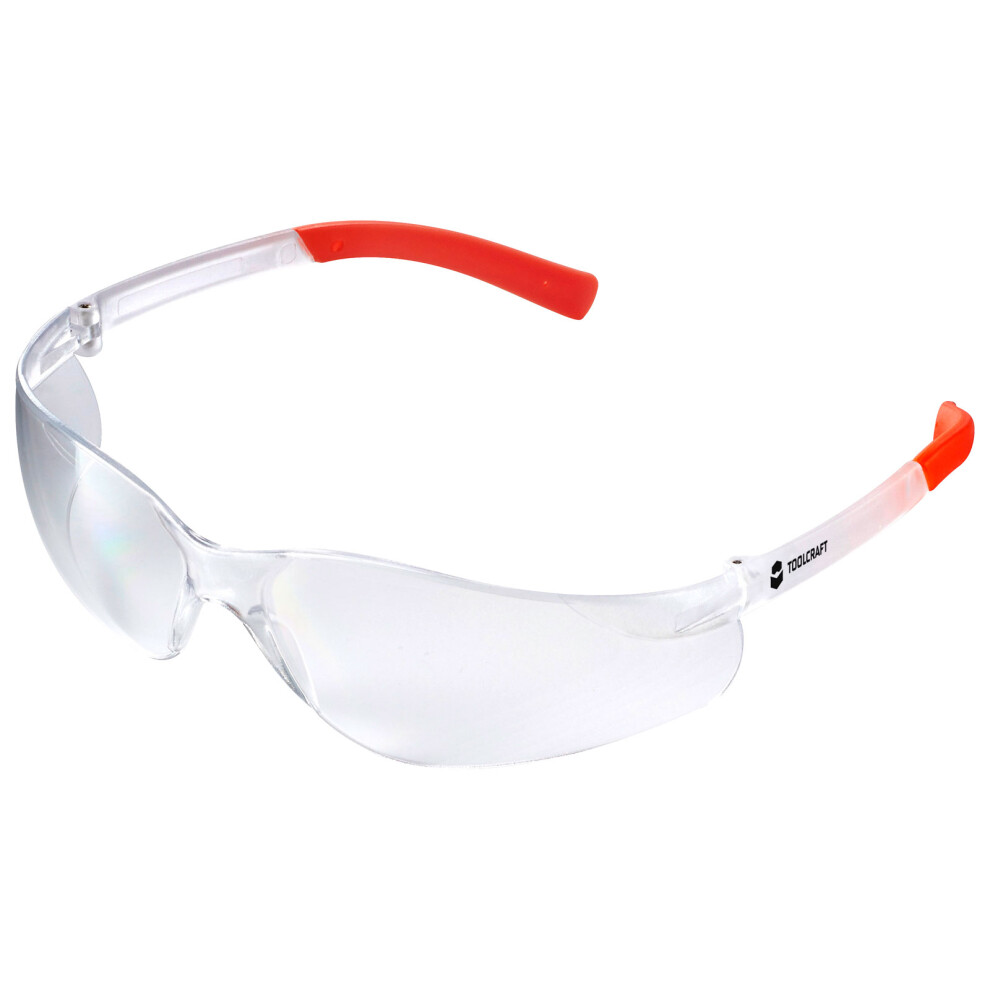 Toolcraft 1781071 Safety Spectacles - Clear/Orange 4053199579099