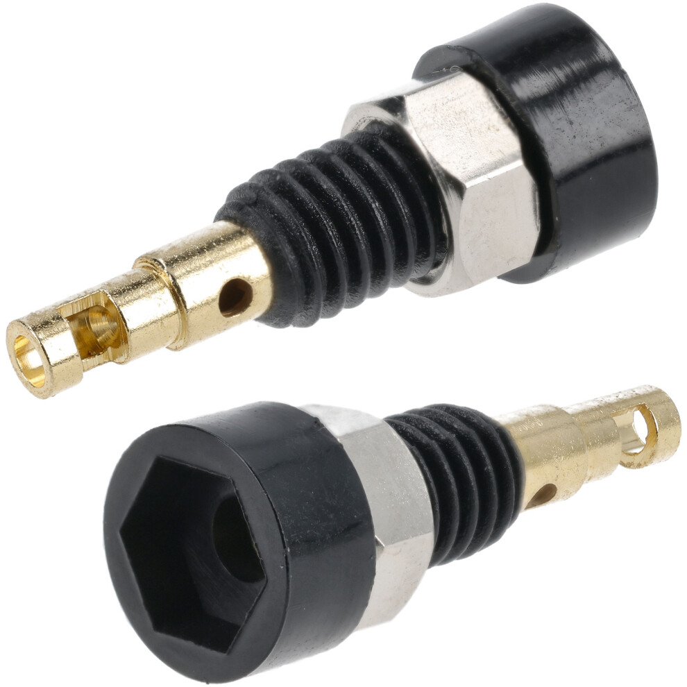 Truconnect 170586 2Mm Insulated Test Socket Gold Plated Black 5053556018604