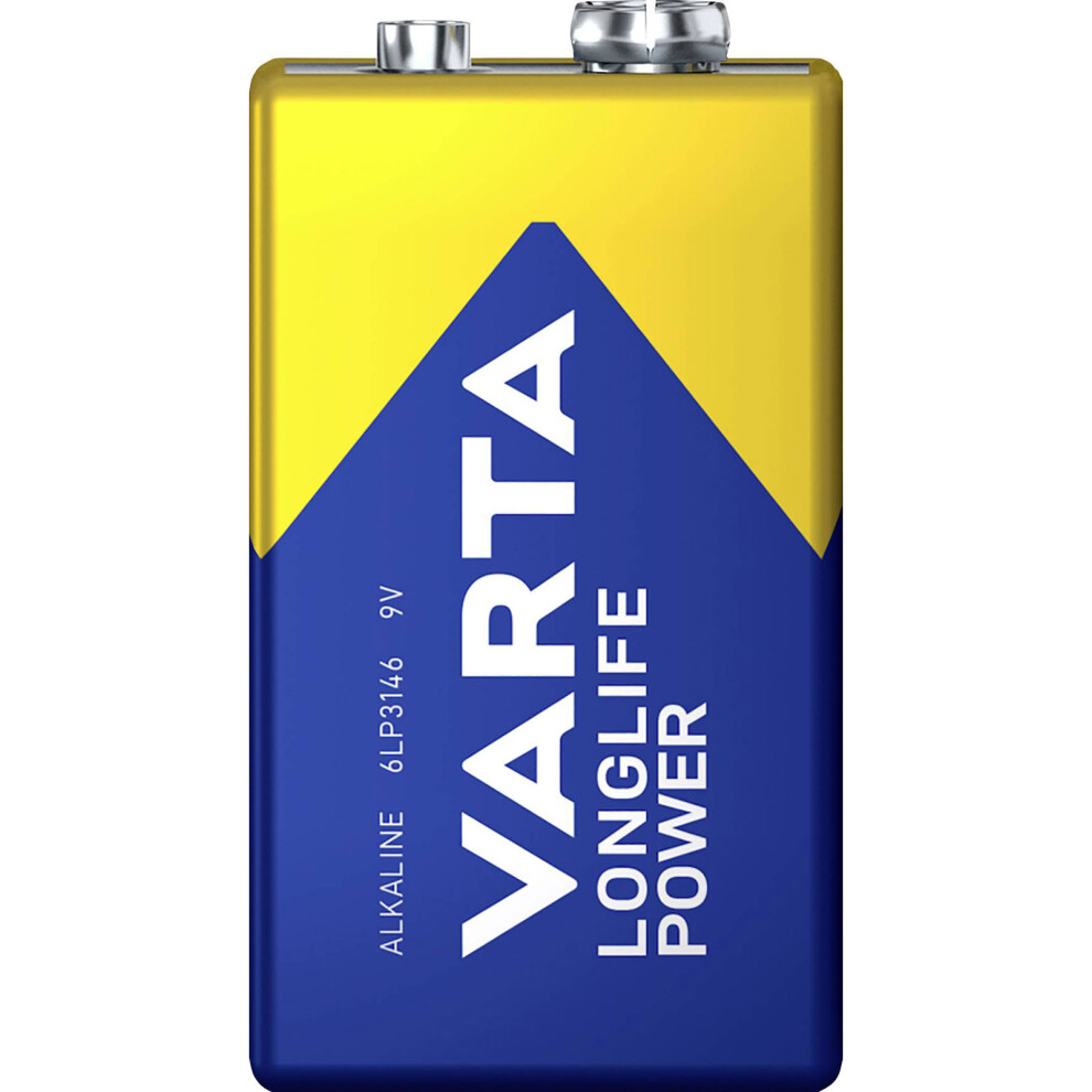Varta 4922121111 Longlife Power 9V Battery Pack 580Mah 20 Pcs