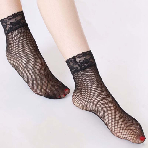 Women\'s Lace Ruffle Ankle Socks