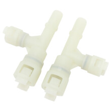 Conector de manguera de calefacción 2 piezas de gran durabilidad para XL 1500 2500 Blanco