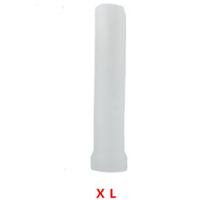 (Transparent, XL) Men\'s Silicone Penis Pump & Extender Set