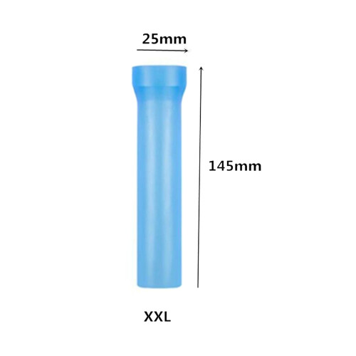 (Blue, 2XL) Men\'s Silicone Penis Pump & Extender Set 2