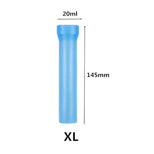 (Blue, XL) Men\'s Silicone Penis Pump & Extender Set 2
