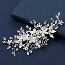 (Silver) Rhinestone Hair Comb for Wedding Dresses