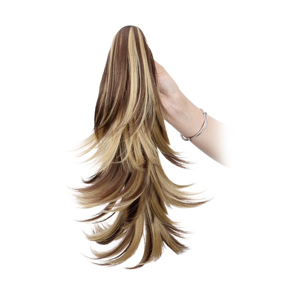 Roc-Electron Unisex (9H24#) Women\'S Fluffy Ponytail Clip Extension