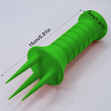 (Green) Plastic Garden Aerator for Weeding & Soil