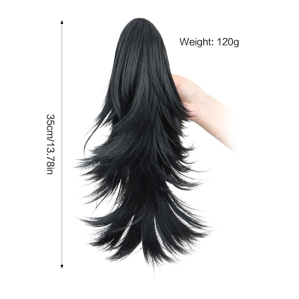 Penghui-Toys (1B) Women\'S Fluffy Ponytail Clip Hair Extension