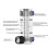 New LZM-4T Acrylic Flow Meter 0.05-0.5LPM 6mm Adjustable Panel Mount Gas Rotameter Variable Area Air Flow Controller 1