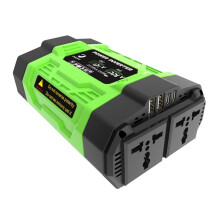 300W Car Inverter with Universal Socket 12V to 220V Car Corrected Wave LED Display Dual USB GB Plug