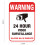 24H Surveillance Camera Warning Sticker - 50 Chars 2