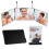 Living And Home 3-way foldable Makeup Mirror with Telescoping Hooks 3