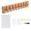 Living And Home (Natural, 8 Hooks) Wall-Mounted Solid Wood Coat Rack with Flip-Down Hooks 1