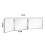 Living And Home 3-way foldable Makeup Mirror with Telescoping Hooks 6