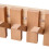 Living And Home (Natural, 8 Hooks) Wall-Mounted Solid Wood Coat Rack with Flip-Down Hooks 5