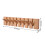 Living And Home (Natural, 8 Hooks) Wall-Mounted Solid Wood Coat Rack with Flip-Down Hooks 6