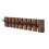 Living And Home (Walnut, 8 Hooks) Wall-Mounted Solid Wood Coat Rack with Flip-Down Hooks 2