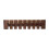 Living And Home (Walnut, 8 Hooks) Wall-Mounted Solid Wood Coat Rack with Flip-Down Hooks 3