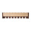 Living And Home (Walnut, 8 Hooks) Wall-Mounted Solid Wood Coat Rack with Flip-Down Hooks 4