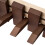 Living And Home (Walnut, 8 Hooks) Wall-Mounted Solid Wood Coat Rack with Flip-Down Hooks 5