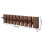 Living And Home (Walnut, 8 Hooks) Wall-Mounted Solid Wood Coat Rack with Flip-Down Hooks 6