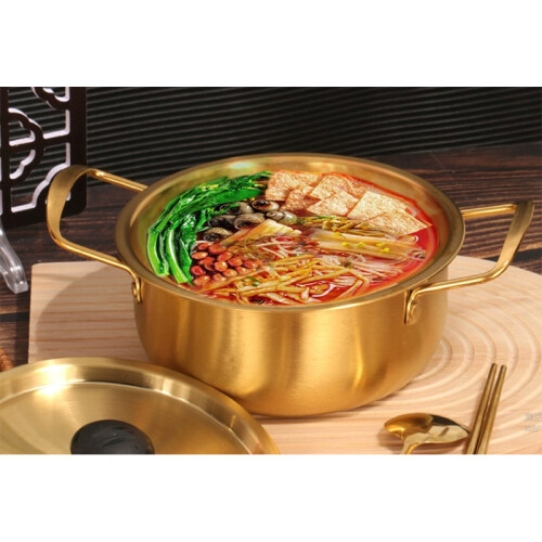 Edelstahl-Ramen-Kochtopf, 420 ml, Durchmesser 13,5 cm 2