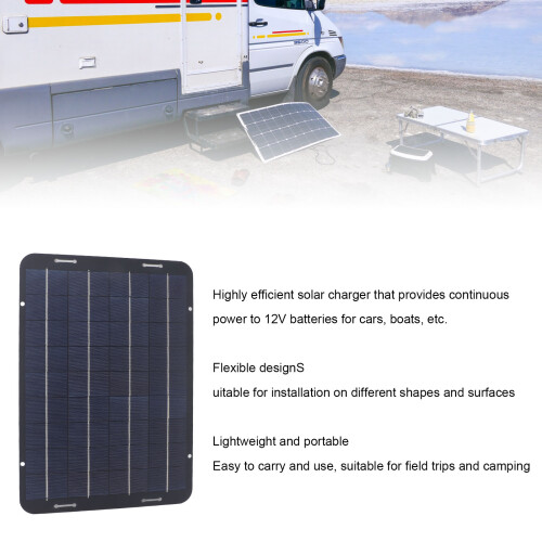 10W 18V Flexible Solar Panel for Car Battery