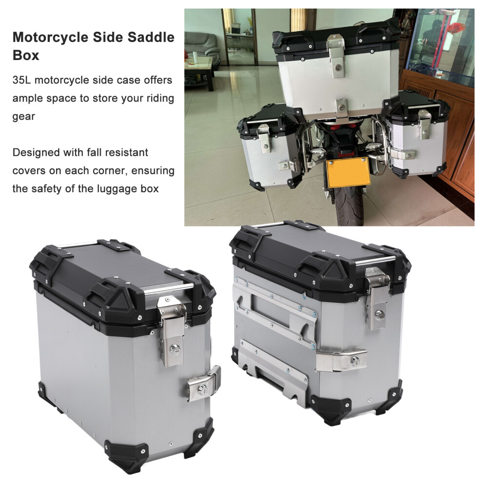 35L Aluminium Alloy Pannier Silver 7340572320810