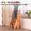 Multipurpose Folding Wooden Library Step Ladder Chair Step High Chair Step Stool 5