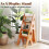 Multipurpose Folding Wooden Library Step Ladder Chair Step High Chair Step Stool 6
