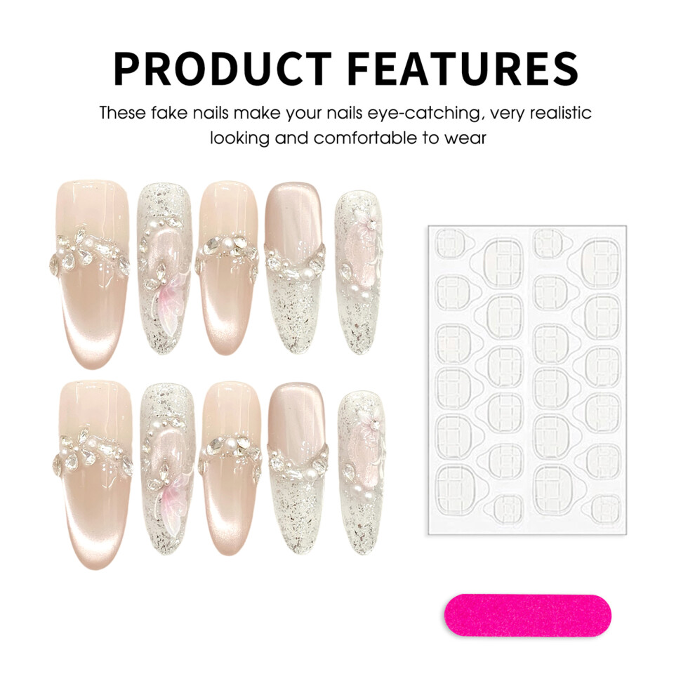 Penghui-Toys (Eternal Ellipse) Eco-Friendly Nude Cat Eye Nail Extensions
