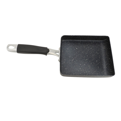 Sartén rectangular para huevos 15x18 cm 5.9x7.1 pulg acero inoxidable 2