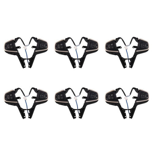6X Car Multi-Function Steering Wheel Cruise Control Buttons  for  Innova 2015-2019