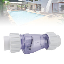 Pool Check Valve 1.5 Inch Transparent Swimming Pool Equipment Durable Plastics