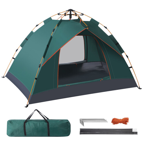 3-4 Man Automatic Instant Double Layer Pop -Up Waterproof Outdoor Camping Tent
