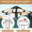 3-4 Man Automatic Instant Double Layer Pop -Up Waterproof Outdoor Camping Tent 8