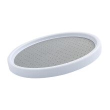Ripiano rotante di spezie da 25cm in PP con piatto girevole antiscivolo per armadi e dispense