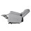 Living And Home Single Sofa Recliner Armchair Reclining Chair, Grey 4