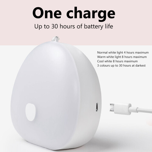 Piccola lampada da comodino 1200mAh bianca 2700-6500K 2